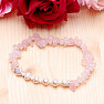 Rose quartz and pearls chopped bracelet