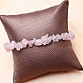 Rose quartz and pearls chopped bracelet