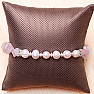 Rose quartz and pearls chopped bracelet