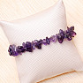 Amethyst and pearl cut bracelet