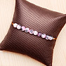 Jadeite grey-pink bracelet