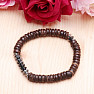 Hematite and coconut bracelet