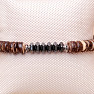 Hematite and coconut bracelet