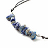 Lapis lazuli bracelet with drawstring