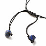 Lapis lazuli bracelet with drawstring