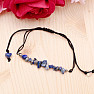 Lapis lazuli bracelet with drawstring