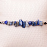 Lapis lazuli bracelet with drawstring