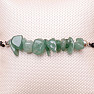 Aventurine green bracelet with drawstring