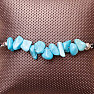 Howlit blue bracelet with drawstring