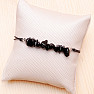 Obsidian bracelet with drawstring