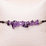 Amethyst bracelet with drawstring