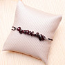 Garnet bracelet with drawstring