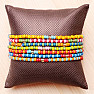 Set of 7 fashion bracelets made of colored glass beads