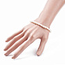 Bracelet made of white pearls 19.5 cm