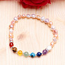 Chakra bracelet made of colored pearls