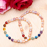 Chakra bracelet made of colored pearls