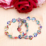 Millefiori Heart Bracelet Multicolor