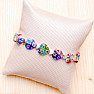 Millefiori Heart Bracelet Multicolor