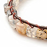 Agate braided bracelet made of bones