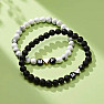 Female and Male white howlite and lava couple bracelets