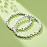 Female and Male White Howlite Couples Bracelets