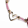 Macramé bracelet chakra pink string