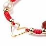 Macramé bracelet chakra red string