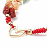 Macramé bracelet chakra red string