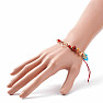 Macramé bracelet chakra red string