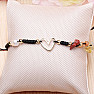 Macramé bracelet chakra black string