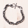 Elegant cable bracelet surgical steel 21 cm