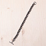 Elegant cable bracelet surgical steel 21 cm