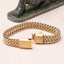 Wheat chain bracelet stainless steel in gold color