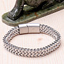 Wheat chain bracelet stainless steel in silver color