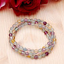 Fluorite multicolor wrap bracelet made of AA quality cut beads