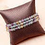 Fluorite multicolor wrap bracelet made of AA quality cut beads