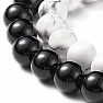 Yin and Yang Howlite and Agate Couples Bracelets