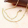 Rope style brass chain 46 cm