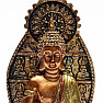 Buddha touching the ground on a lotus flower Thai statuette 18 cm