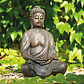 Buddha meditating Japanese statuette in brown 38 cm