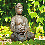 Buddha meditating Japanese statuette in brown 38 cm