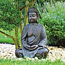 Buddha meditating Japanese statuette in brown 38 cm