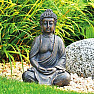 Buddha meditating Japanese statuette brown 30 cm