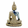 Buddha touching the ground in a flower robe Thai statuette