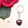 Keychain with bull&#39;s eye heart, size M