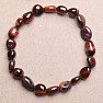 Tiger&#39;s eye red oval bracelet