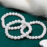 Moonstone white beaded bracelet 8 mm