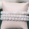 Moonstone white beaded bracelet 8 mm