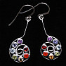 Chakra earrings Koru spiral silver Ag 925