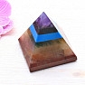 Chakra pyramid of seven semi-precious stones